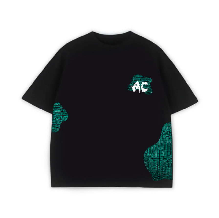 DRG Green Aura Coridius Oversized 300gsm Spun Cotton T-shirt