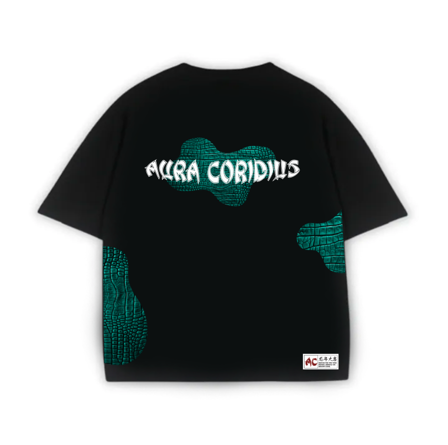 DRG Green Aura Coridius Oversized 300gsm Spun Cotton T-shirt